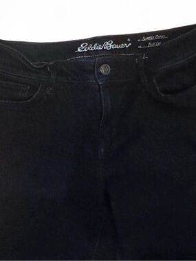 Eddie Bauer Women's High-Rise Dark Blue Jeans